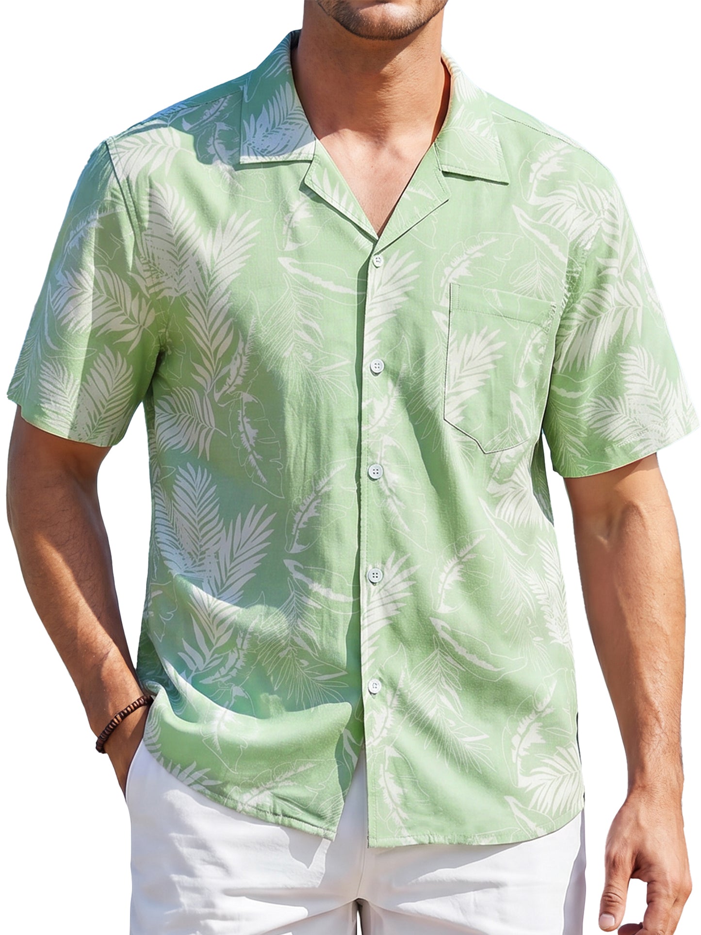 Men's Hawaiian Shirt Short Sleeve Button Down Shirts Summer Tropical Holiday Beach Vacation Shirts
