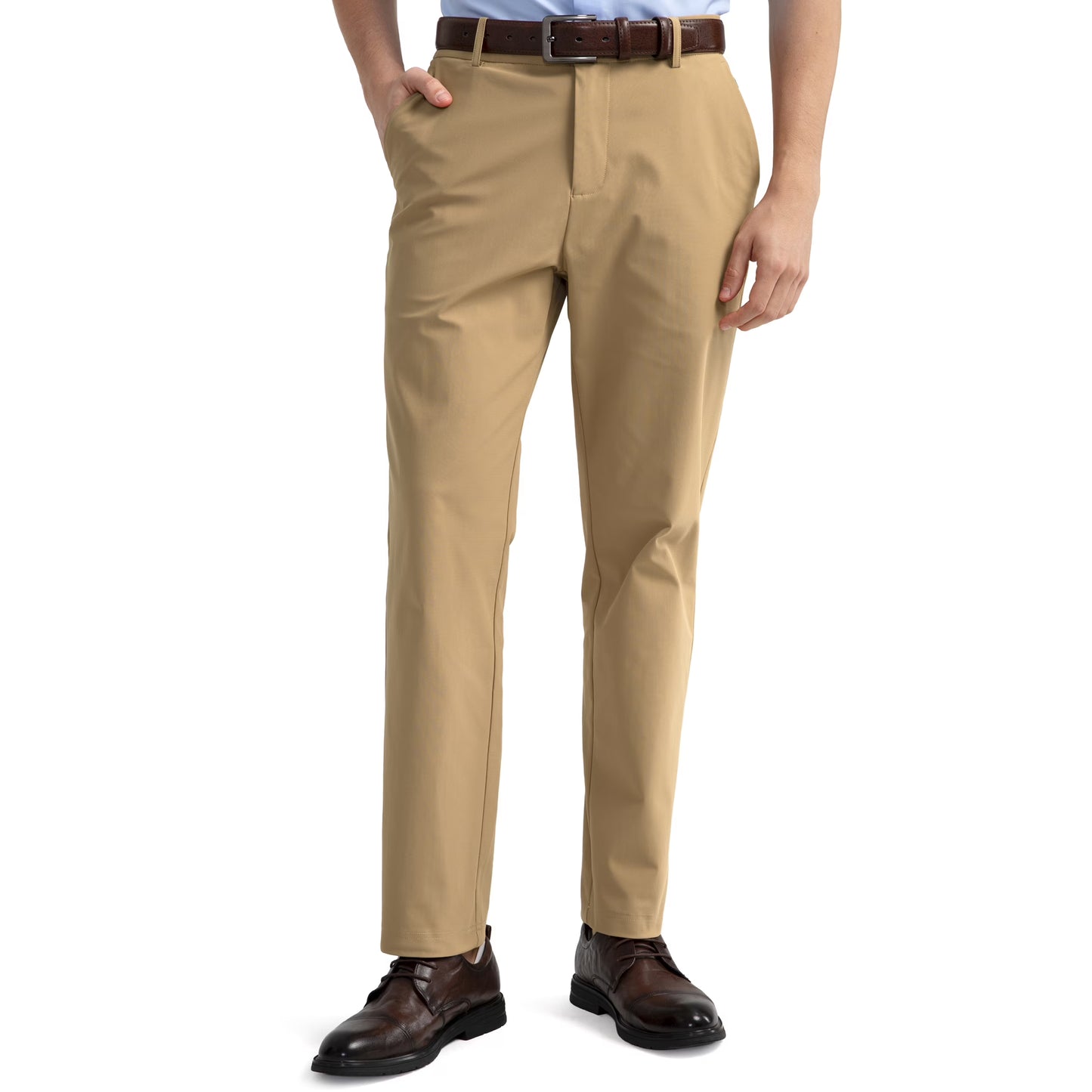 Golf Pants Men Classic Fit Dress Pants 30"/32" Quick Dry Casual Trousers with Utility Pockets