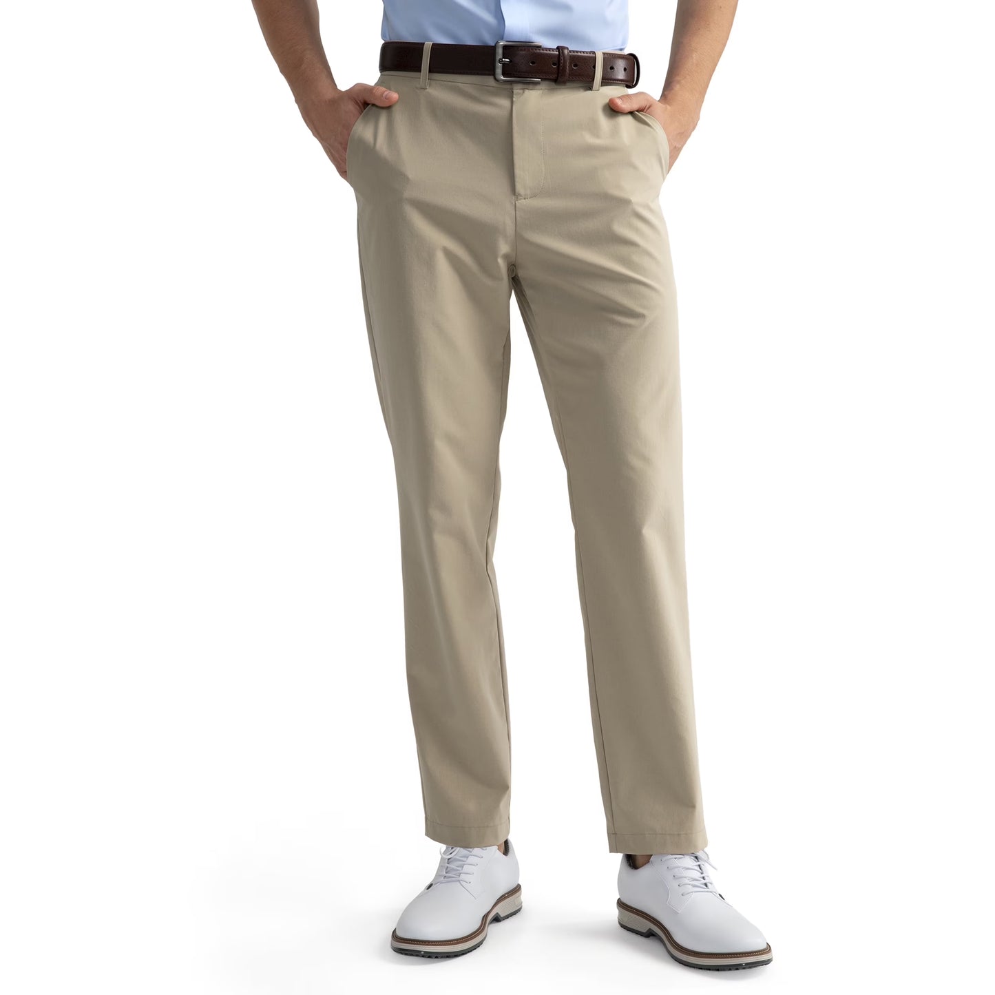Mens Black Golf Pants Stretch Work Dress Pants 30"/32" Quick Dry Slacks Comfy Flex Trouserss