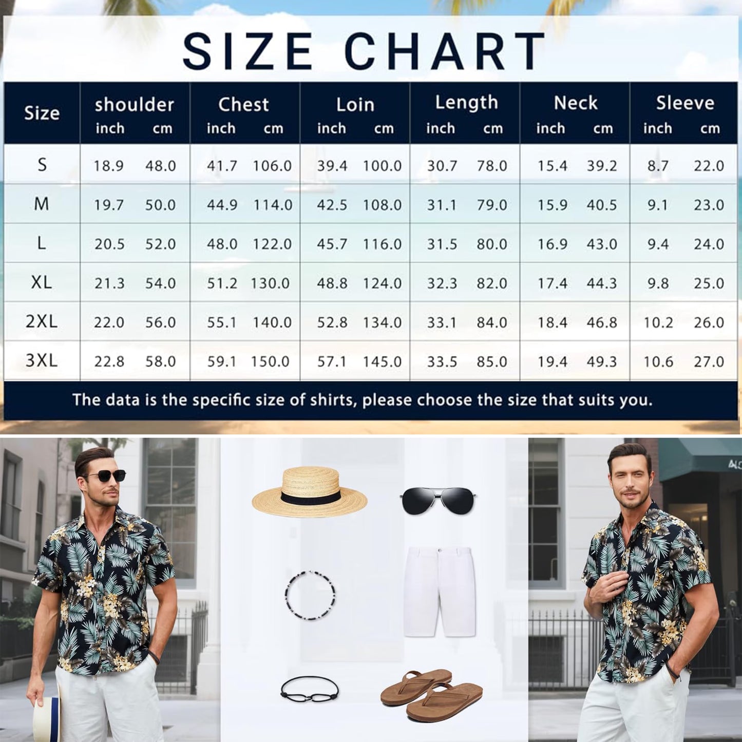 Hawaiian Floral Shirt Mens, Short Sleeve Hawaiian Shirts Casual Button Down Beach Shirt