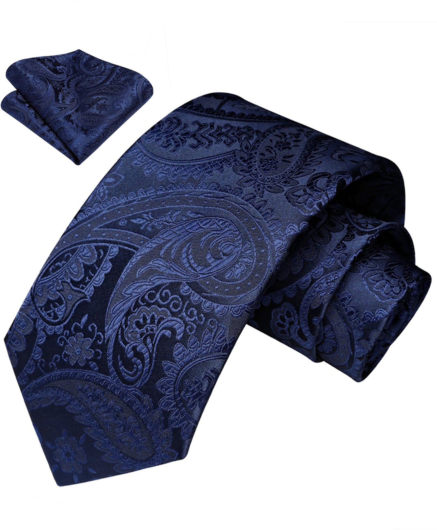 Hot Pink Mens Ties Classic Satin Necktie & Pocket Square Set with Gift Box Business Wedding Silk Tie